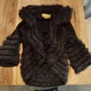 Donna by Donna Vinci fur trimmed jacket